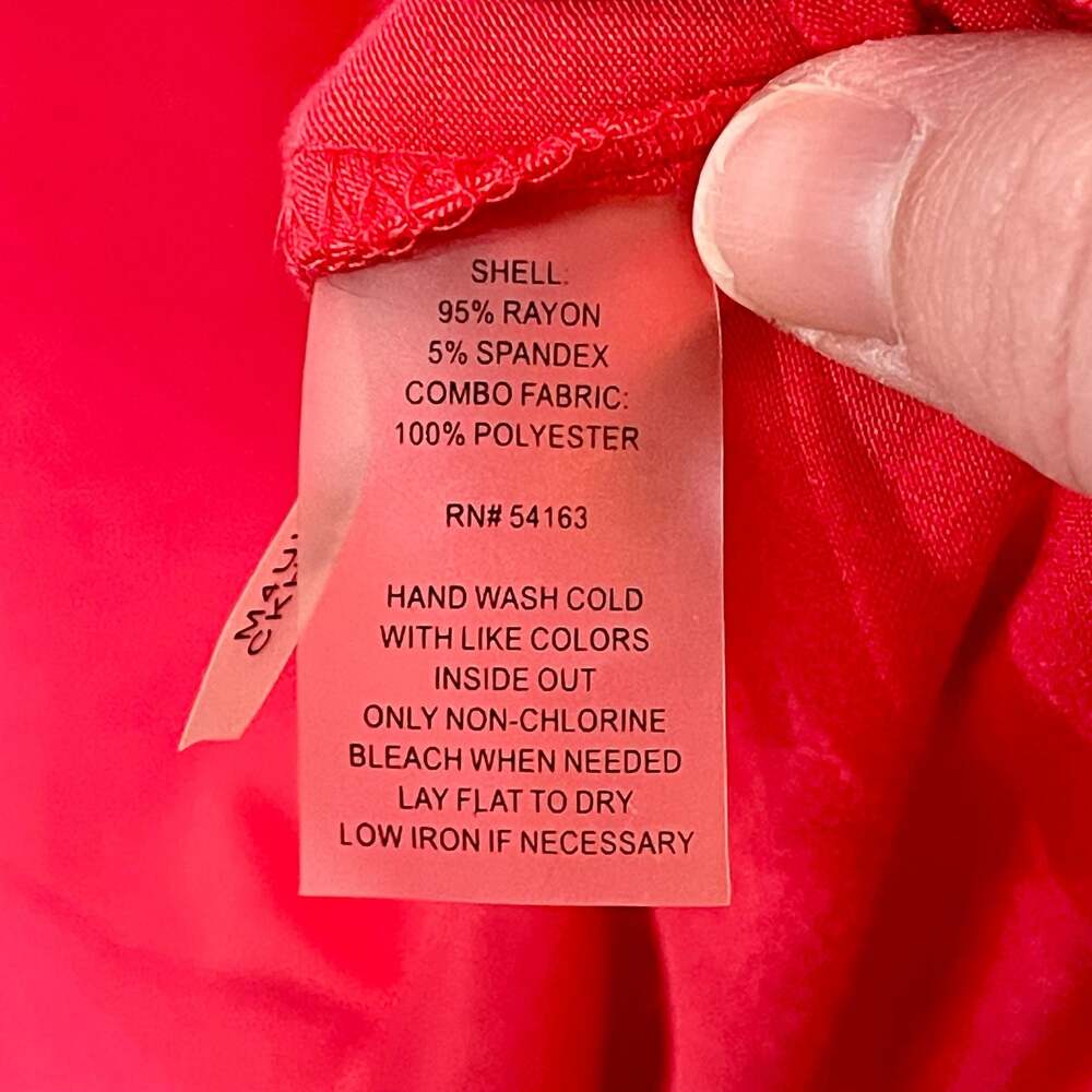 Calvin Klein Modern Essentials Watermelon Pink Sleeveless Pocket Top Size XL - Picture 5 of 5